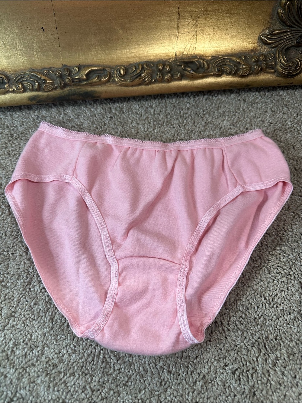 New Vintage Koh'ls 100% Cotton Light Pink Bikini Size Small